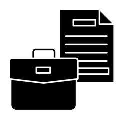Poster - Beg document business icon. Simple business intention icons for ui and ux, website or mobile application on white background