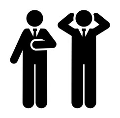 Poster - Businessmen, meeting, job icon. Element of businessman icon. Premium quality graphic design icon. Signs and symbols collection icon for websites, web design, mobile app on white background