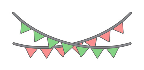Poster - Christmas ribbons colored icon. Element of Christmas holiday colored icon. Premium quality graphic design icon. Signs and symbols collection icon for websites, web design on white background