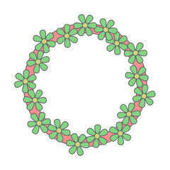 Poster - Christmas Wreath colored icon. Element of Christmas holiday colored icon. Premium quality graphic design icon. Signs and symbols collection icon for websites, web design on white background