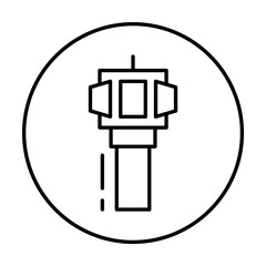 Poster - Plug, connector icon. Simple line, outline elements of connectors and cables icons for ui and ux, website or mobile application on white background