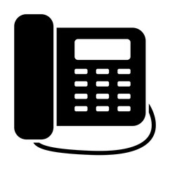 Poster - Home phone desk phone icon. Simple connection sign icons for ui and ux, website or mobile application on white background