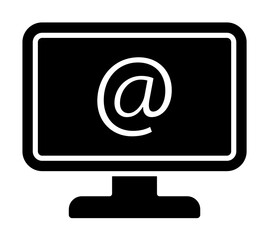 Poster - Computer mail mouse icon. Simple connection sign icons for ui and ux, website or mobile application on white background