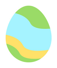 Poster - Egg Easter color icon. Simple color elements of religious holiday for ui and ux, website or mobile application on white background