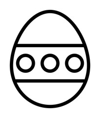 Poster - Egg Easter icon. Simple line elements of religious holiday for ui and ux, website or mobile application on white background