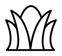 Poster - Grass egg icon. Simple line elements of religious holiday for ui and ux, website or mobile application on white background