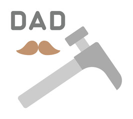 Poster - Wrench icon. Simple color elements of cultural activities icons for ui and ux, website or mobile application on white background