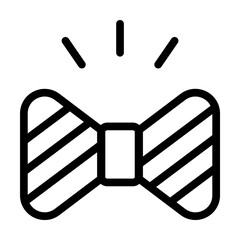 Fototapete - Tie icon. Simple line, outline elements of cultural activities icons for ui and ux, website or mobile application on white background