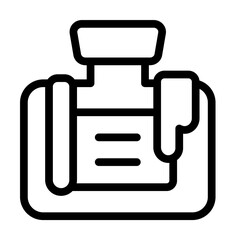 Fototapete - Shaving razor icon. Simple line, outline elements of cultural activities icons for ui and ux, website or mobile application on white background