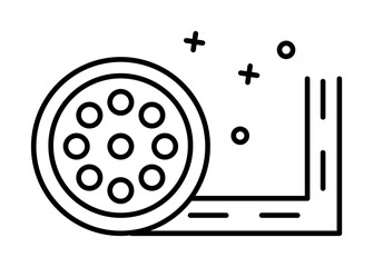 Poster - reel, film, cinema icon. element of film industry icon on white background