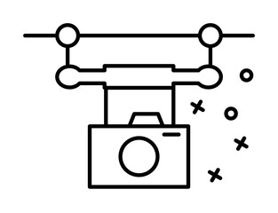 Poster - camera, film, cinema icon. element of film industry icon on white background