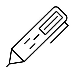Poster - Gadget, smart pen icon. Element of gadget icon on white background