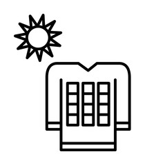 Poster - Solar panel, gadget icon. Element of gadget icon on white background