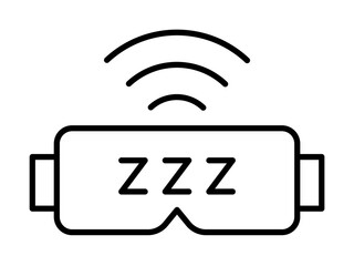 Poster - Gadget, sleep mask icon. Element of gadget icon on white background