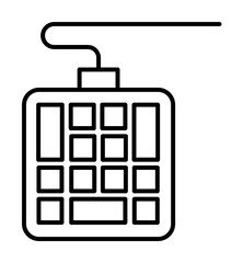 Fototapete - Gadget, keyboard icon. Element of gadget icon on white background