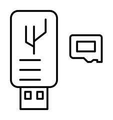 Poster - Gadget, card reader icon. Element of gadget icon on white background