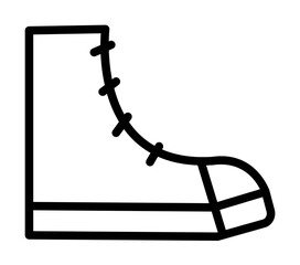 Poster - Shoe, footwear icon. Simple line, outline elements of flower children icons for ui and ux, website or mobile application on white background