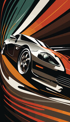 Wall Mural - Car vector , car image , poster , multipurpose illustration , scalable