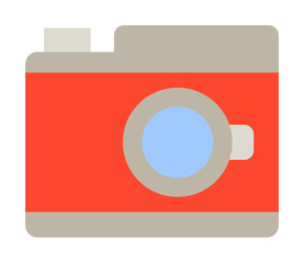 Poster - camera, technology icon. simple color elements of hipster style icons for ui and ux, website or mobi