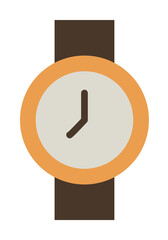 Sticker - Watch, clock icon. Simple color elements of hipster style icons for ui and ux, website or mobile application on white background