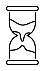 Poster - Hourglass icon. Element of historical games icon on white background