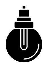 Poster - Light, light bulb icon. Simple lightening icons for ui and ux, website or mobile application on white background