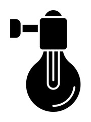 Poster - Light, light bulb icon. Simple lightening icons for ui and ux, website or mobile application on white background