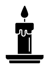 Poster - Light, candle icon. Simple lightening icons for ui and ux, website or mobile application on white background