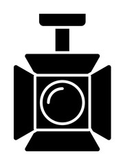 Poster - Light, soft light icon. Simple lightening icons for ui and ux, website or mobile application on white background