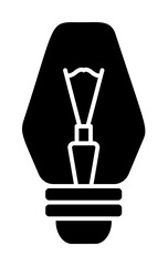 Poster - Light, bulb icon. Simple lightening icons for ui and ux, website or mobile application on white background