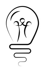 Poster - Light bulb icon. Element of lighting icon. Thin line icon for website design and development, app development. Premium icon on white background