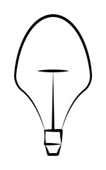 Poster - Light bulb icon. Element of lighting icon. Thin line icon for website design and development, app development. Premium icon on white background