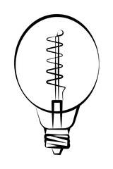 Poster - Light bulb icon. Element of lighting icon. Thin line icon for website design and development, app development. Premium icon on white background