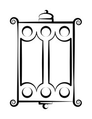 Poster - Street light icon. Element of lighting icon. Thin line icon for website design and development, app development. Premium icon on white background