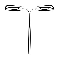 Poster - Street light icon. Element of lighting icon. Thin line icon for website design and development, app development. Premium icon on white background