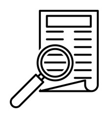 Poster - Newspaper icon. Element of news thin line icon on white background