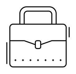 Poster - Suitcase icon. Simple line, outline elements of office tool icons for ui and ux, website or mobile application on white background