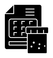 Poster - Document soil icon. Simple fertile land icons for ui and ux, website or mobile application on white background