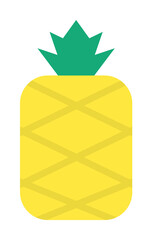 Sticker - Pineapple, fruit icon. Simple color elements of vacation icons for ui and ux, website or mobile application on white background