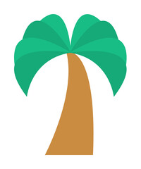 Poster - Palm, tree icon. Simple color elements of vacation icons for ui and ux, website or mobile application on white background