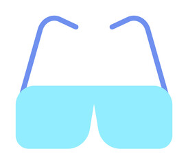 Poster - Sun, glasses icon. Simple color elements of vacation icons for ui and ux, website or mobile application on white background