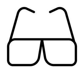 Poster - Sun, glasses icon. Simple line, outline elements of vacation icons for ui and ux, website or mobile application on white background