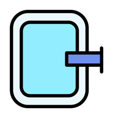 Poster - Pool, summer icon. Simple color with outline elements of vacation icons for ui and ux, website or mobile application on white background
