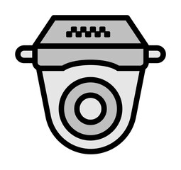 Poster - cctv, camera icon. simple color with outline elements of taxi service icons for ui and ux, website o