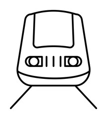 Poster - Train transport icon. Element of train station icon on white background