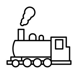 Poster - Train transport icon. Element of train station icon on white background