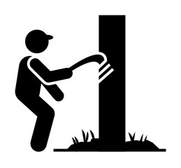Poster - Agriculture, disinfection of wood icon. Element of workers icon. Premium quality graphic design icon. Signs and symbols collection icon for websites, web design on white background