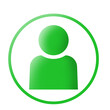 © bank - green people profile circle icon