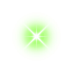 Wall Mural - green sparkle light
