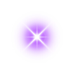 Canvas Print - purple sparkle light